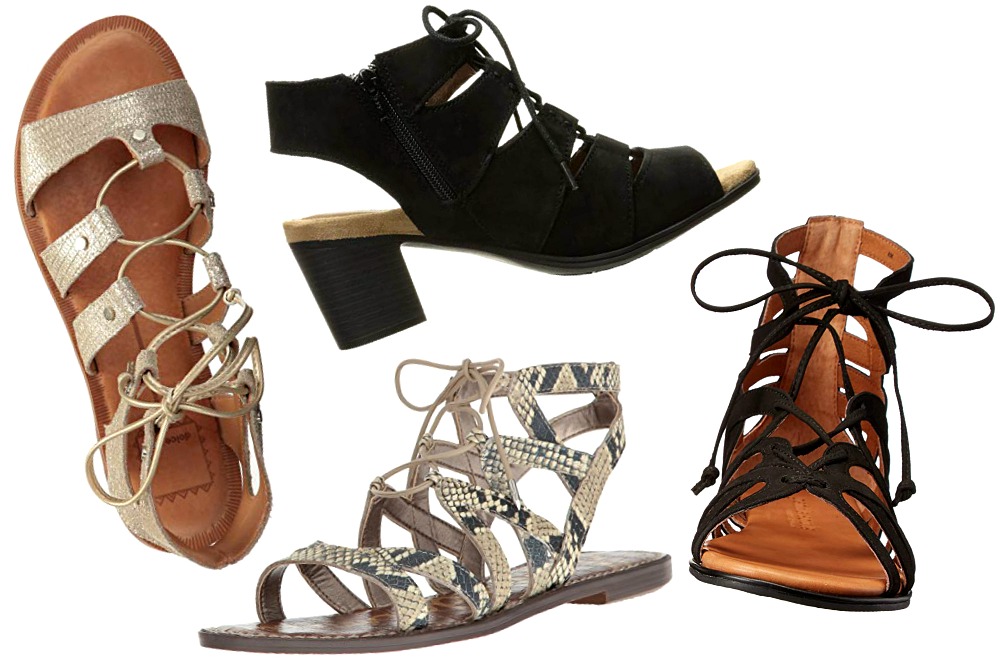 Lace Up Sandals: The Latest Vacation Shoe Trend